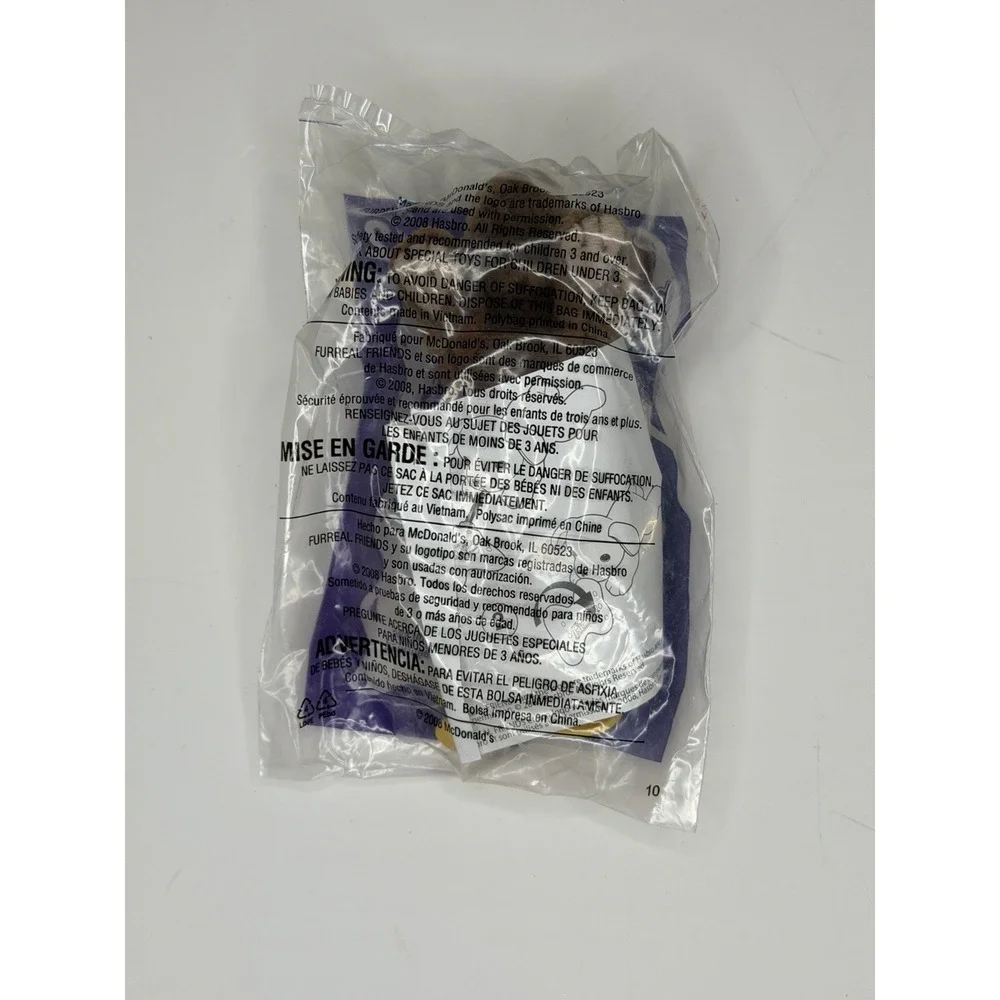 2008 McDonald's Happy Meal Furreal Friends Puppy with Bone #2 New Sealed Toy 2